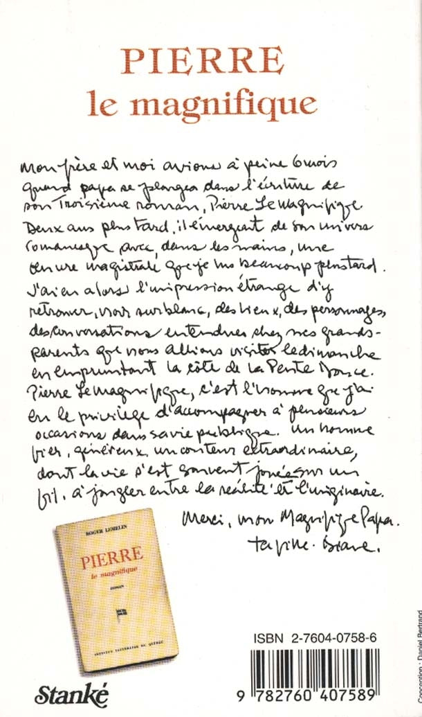 Couverture du livre de Pierre le magnifique - papier format