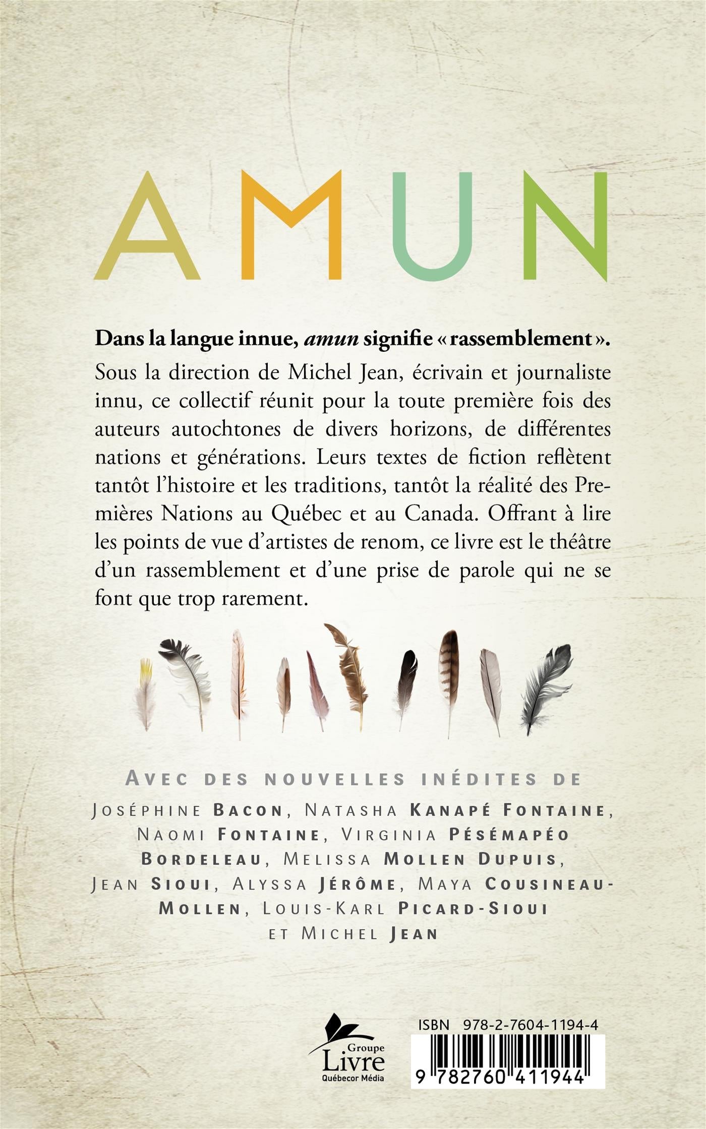 Couverture du livre de Amun - papier format