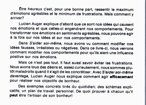 Couverture du livre de S'aider soi-même davantage - papier format