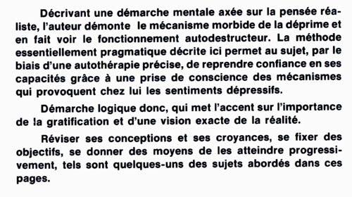 Couverture du livre de Prévenir et surmonter la déprime - papier format