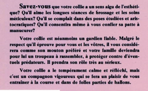 Couverture du livre de Vous et votre collie - papier format