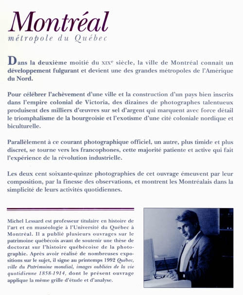 Couverture du livre de Montréal métropole du Québec - papier format