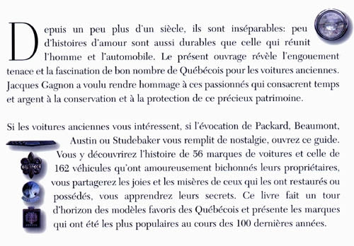 Couverture du livre de Guide des voitures anciennes, t. 01 - papier format