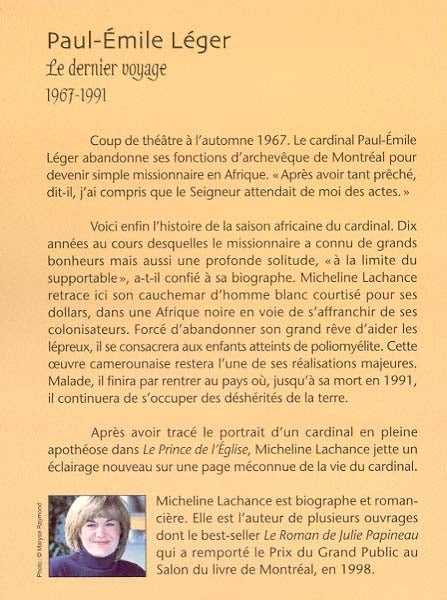 Couverture du livre de Le dernier voyage - papier format