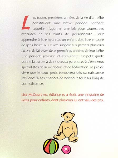 Couverture du livre de 101 conseils pour élever un enfant heureux - papier format