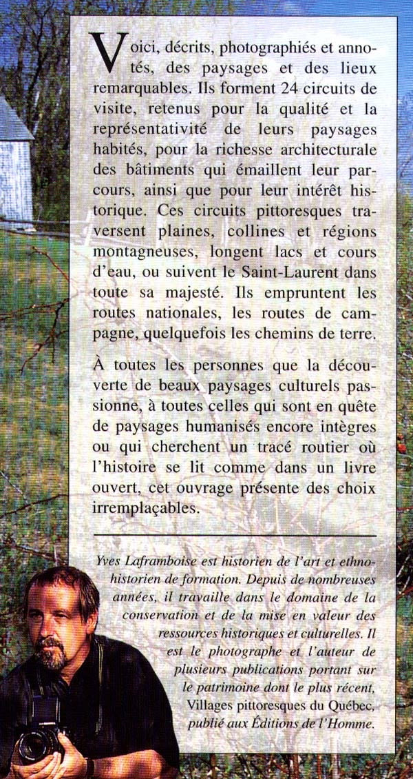 Couverture du livre de Circuits pittoresques du Québec : paysage, architecture, histoire - papier format