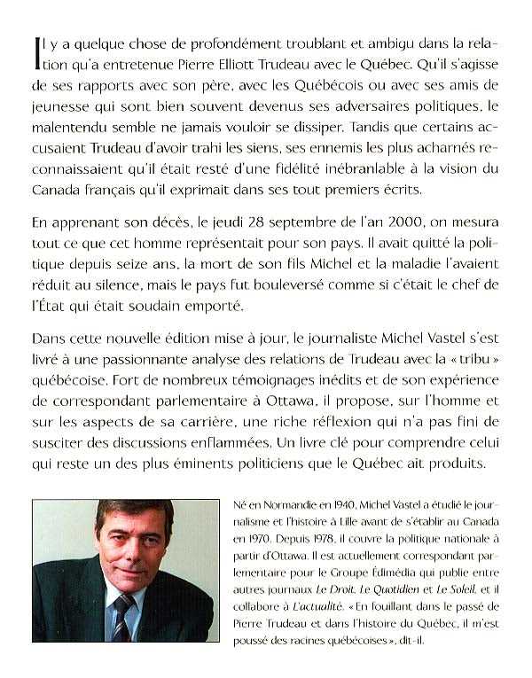 Couverture du livre de Trudeau le Québécois - papier format
