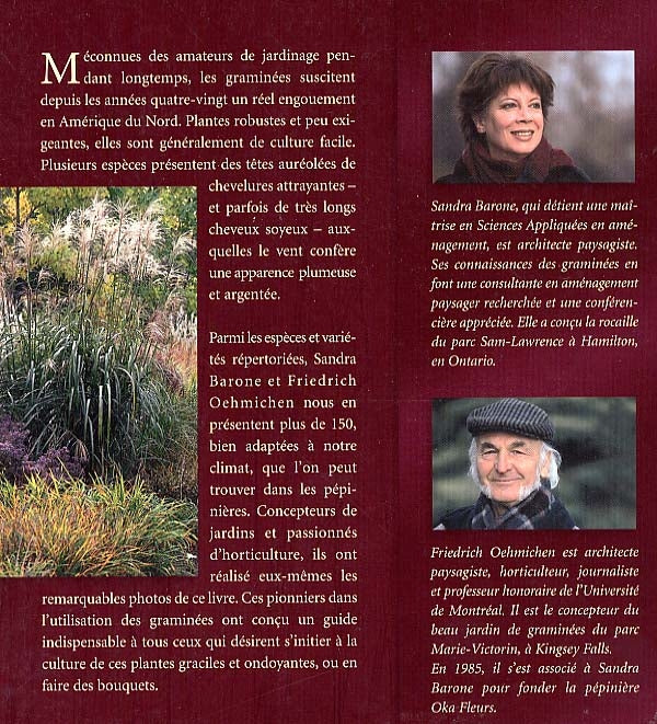 Couverture du livre de Les graminées : au jardin et dans la maison - papier format