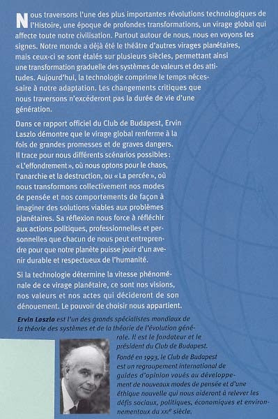 Couverture du livre de Virage global - papier format