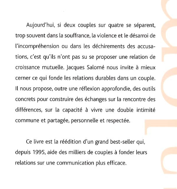 Couverture du livre de Jamais seuls ensemble : comment vivre à deux en restant différents - papier format