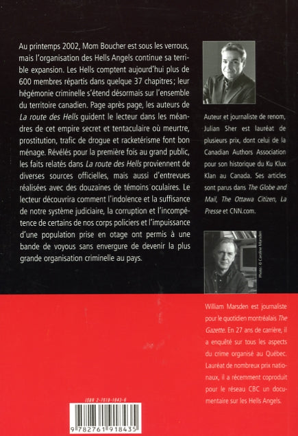 Couverture du livre de La route des Hells : comment les motards ont bâti leur empire - papier format