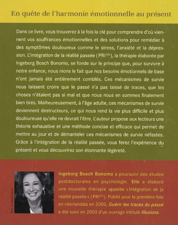 Couverture du livre de Guérir les traces du passé : en quête de l'harmonie émotionnelle au présent - papier format