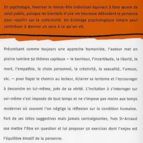 Couverture du livre de Le psy livre : penser pour mieux vivre - papier format