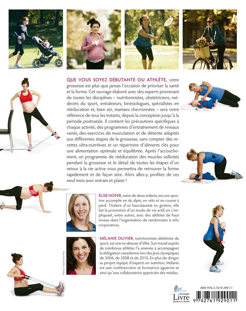 Couverture du livre de Sport et nutrition pendant et après la grossesse - papier format