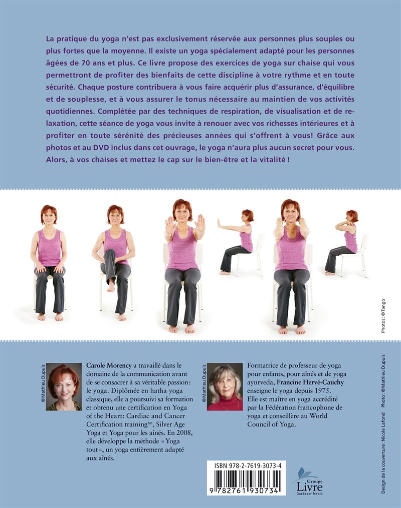 Couverture du livre de Yoga tout : le yoga des aînés - papier format