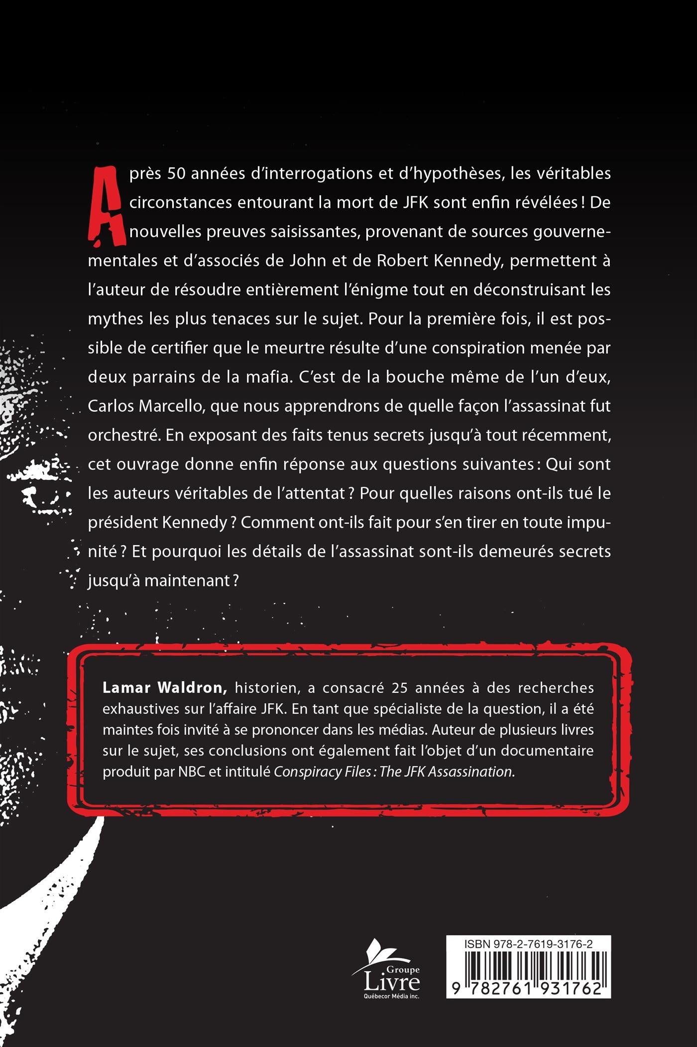 Couverture du livre de L'assassinat de JFK : affaire classée : les preuves irréfutables enfin dévoilées - papier format