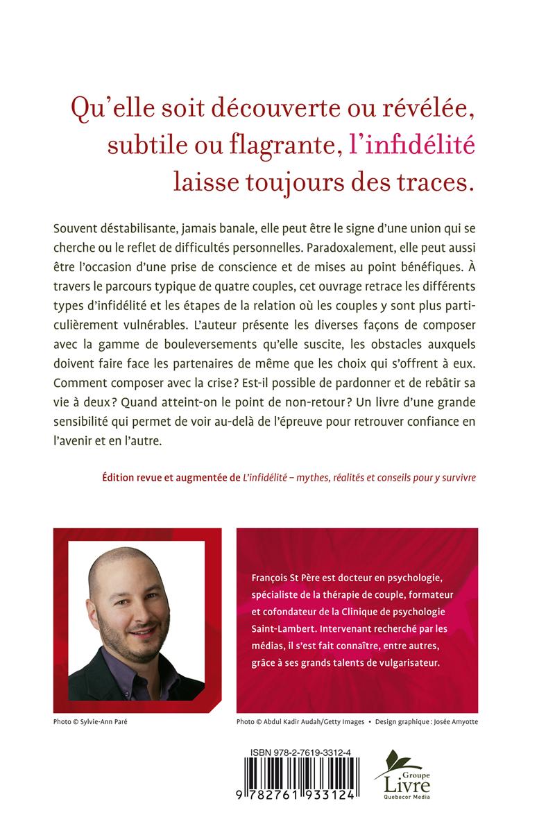 Couverture du livre de L'infidélité : un traumatisme surmontable - papier format