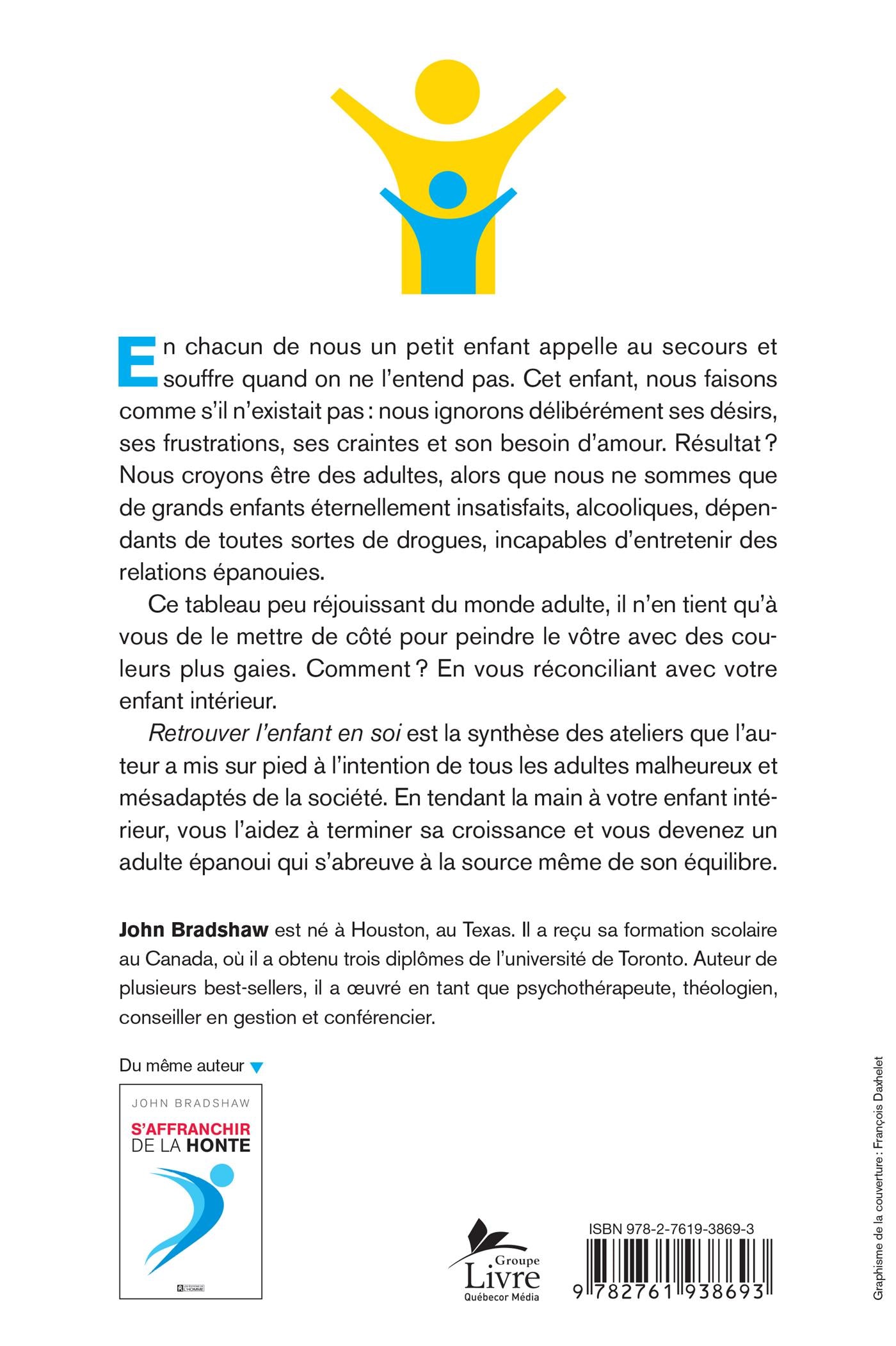 Couverture du livre de Retrouver l'enfant en soi - papier format