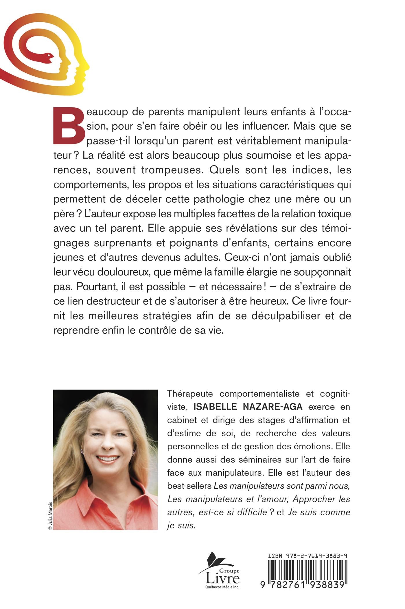 Couverture du livre de Les parents manipulateurs - papier format