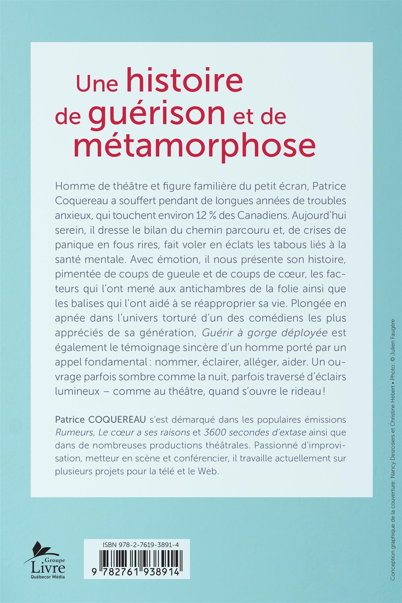 Couverture du livre de Guérir à gorge déployée - papier format