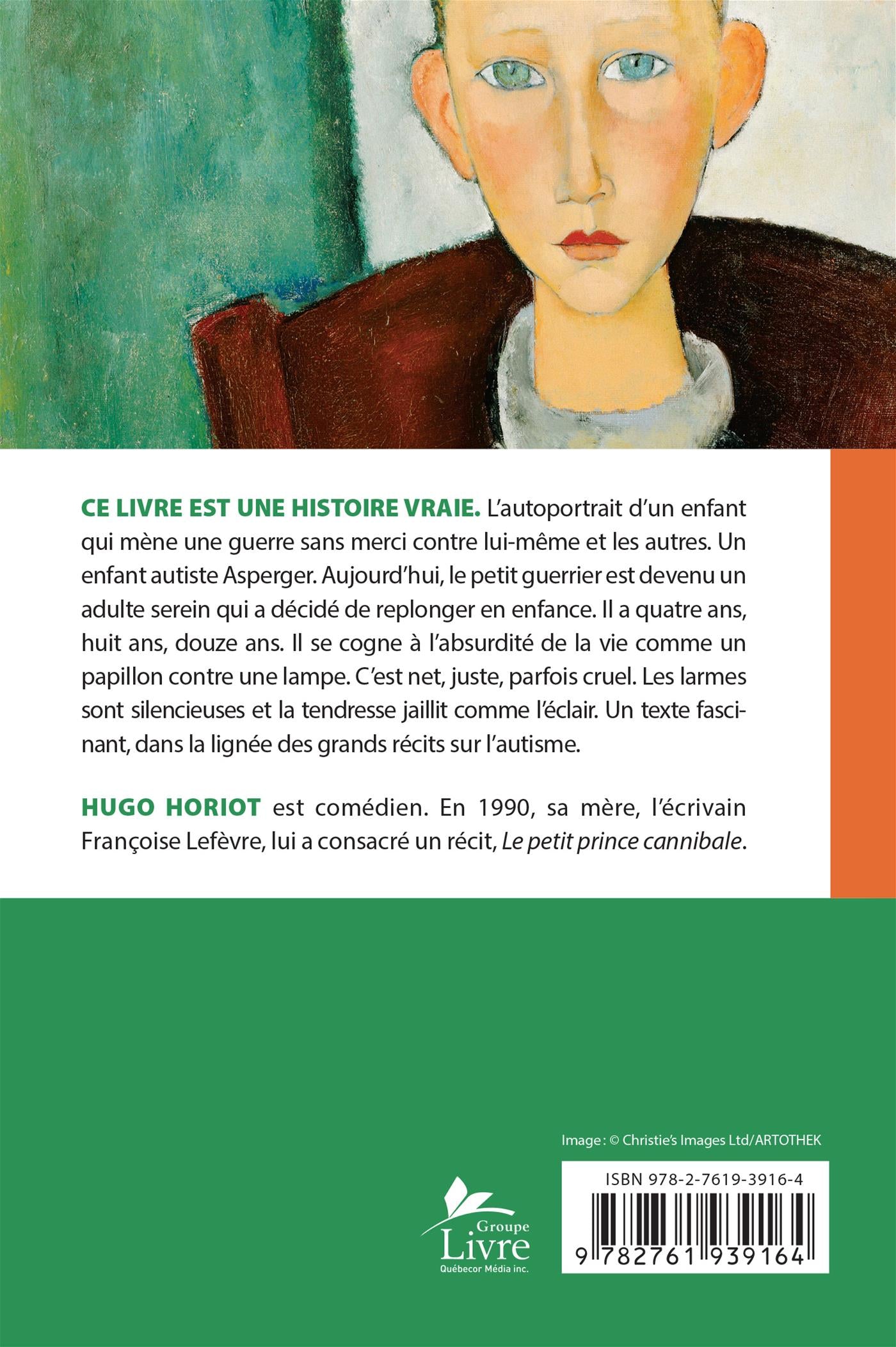 Couverture du livre de L'empereur, c'est moi : une enfance en autisme - papier format