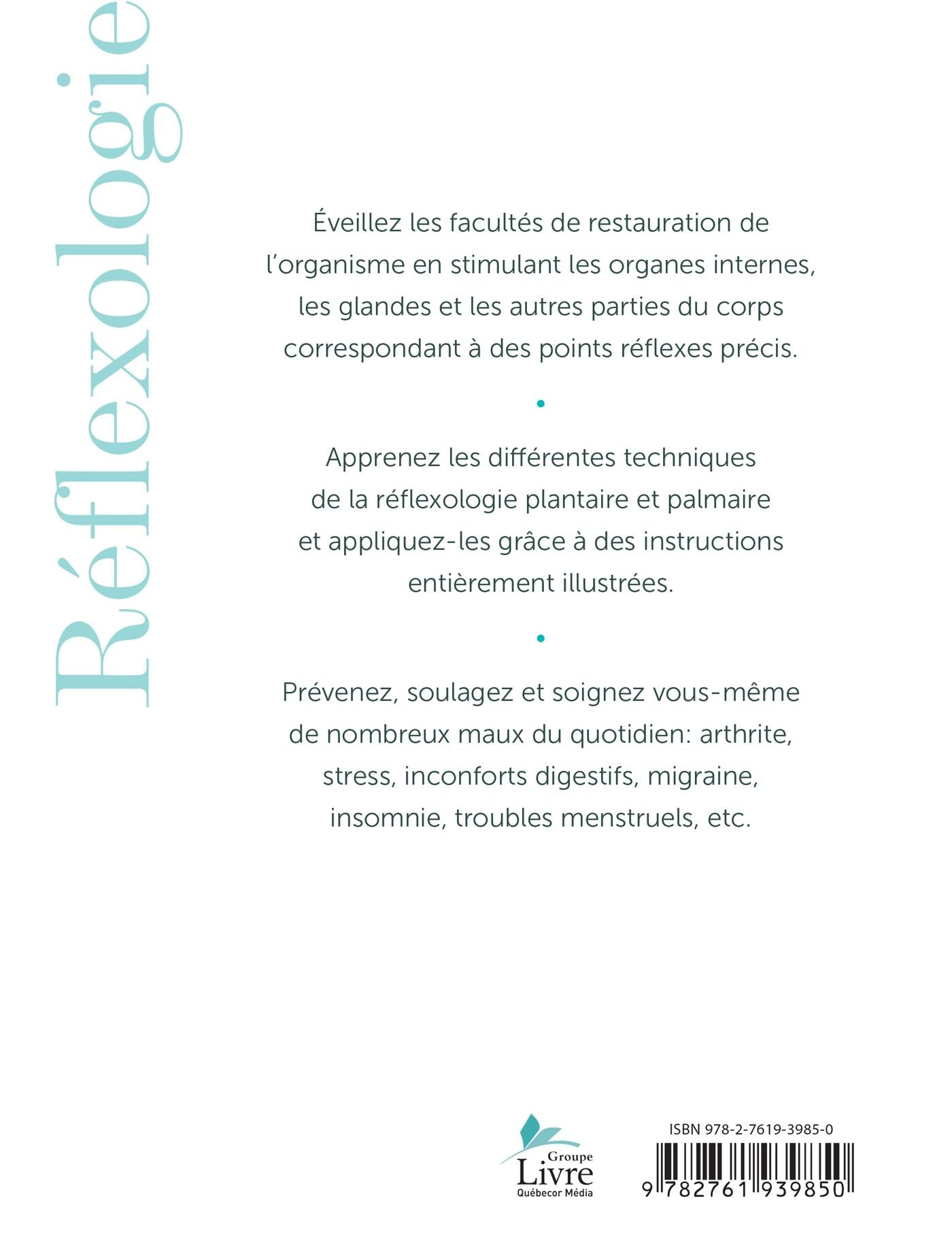 Couverture du livre de Réflexologie : la sollicitation des processus naturels d'autoguérison pour favoriser l'équilibre physique et mental - papier format