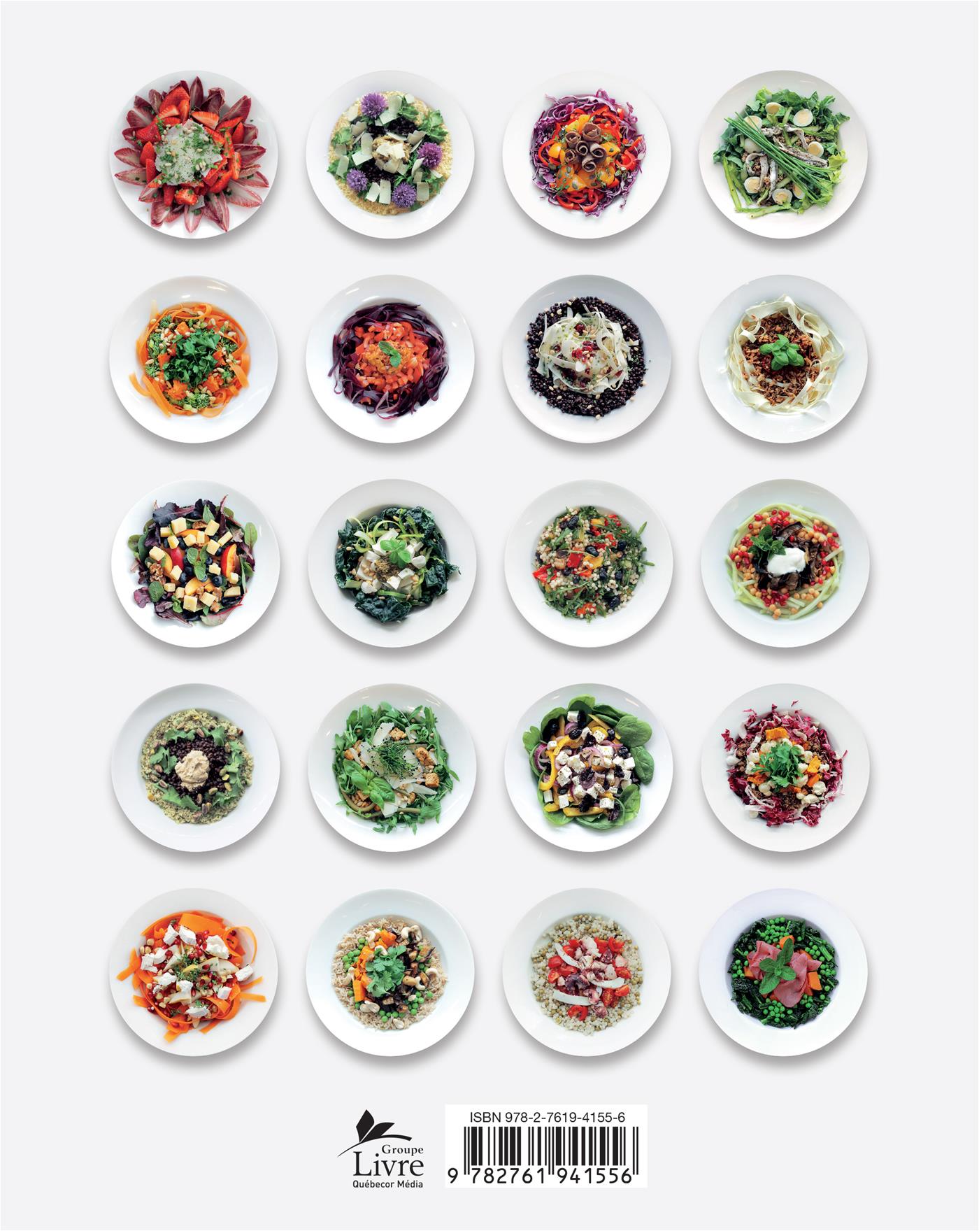 Couverture du livre de Craquante salade : réinventez vos lunchs en moins de 20 minutes - papier format