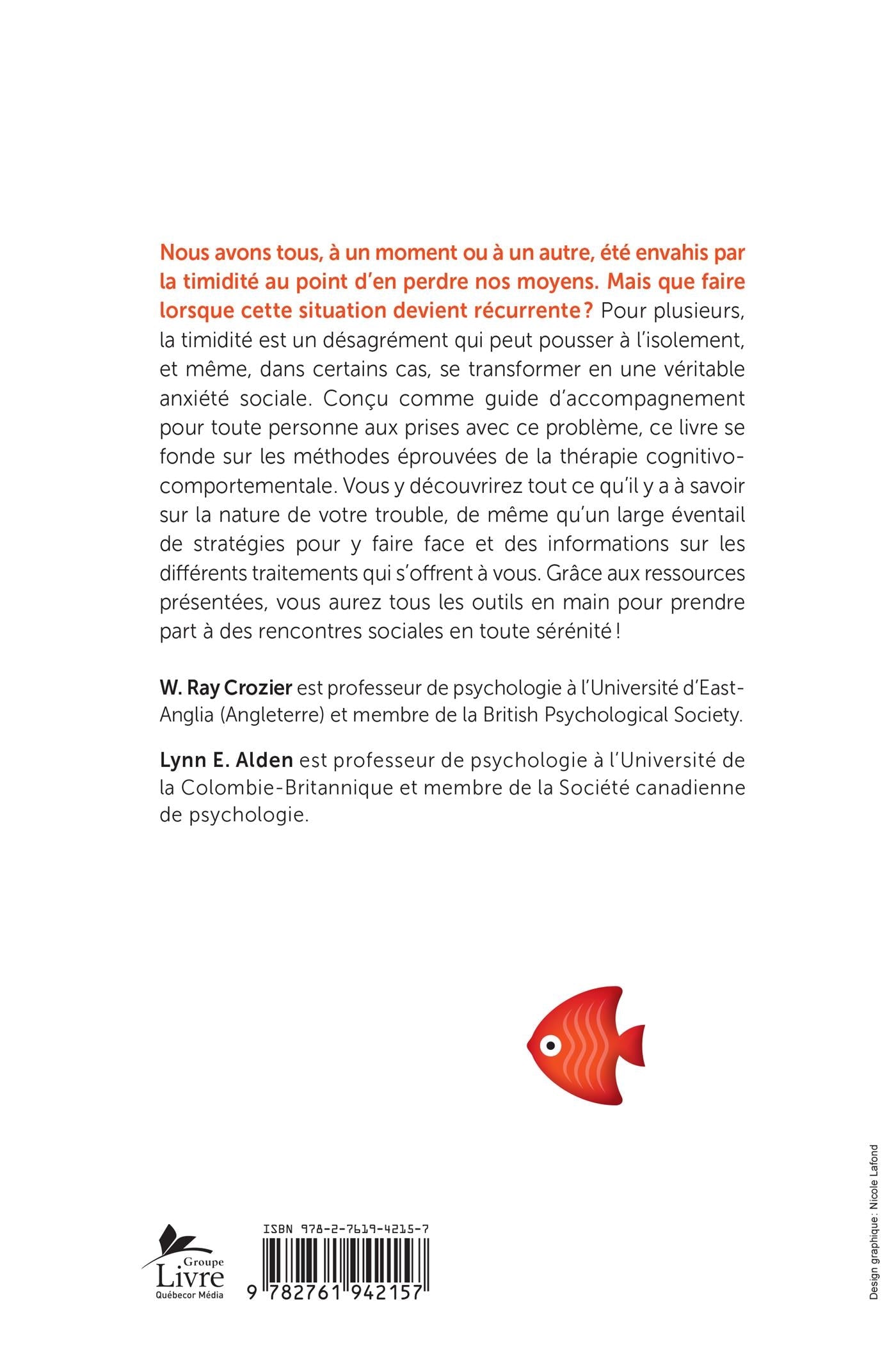 Couverture du livre de Mieux vivre avec la timidité et la phobie sociale : un guide pour mieux comprendre et surmonter l'anxiété sociale - papier format