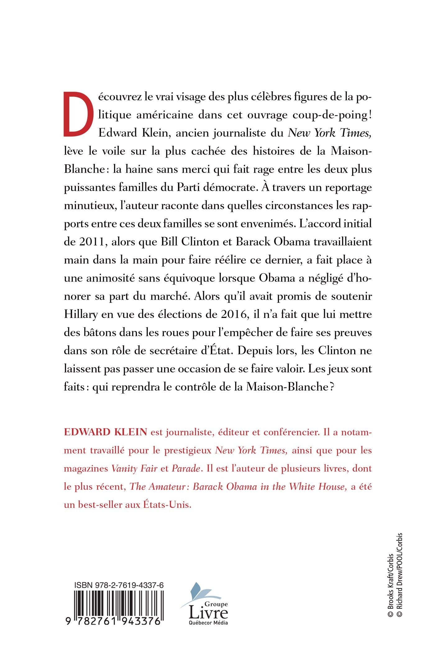 Couverture du livre de La guerre des clans : Obama vs Clinton - papier format