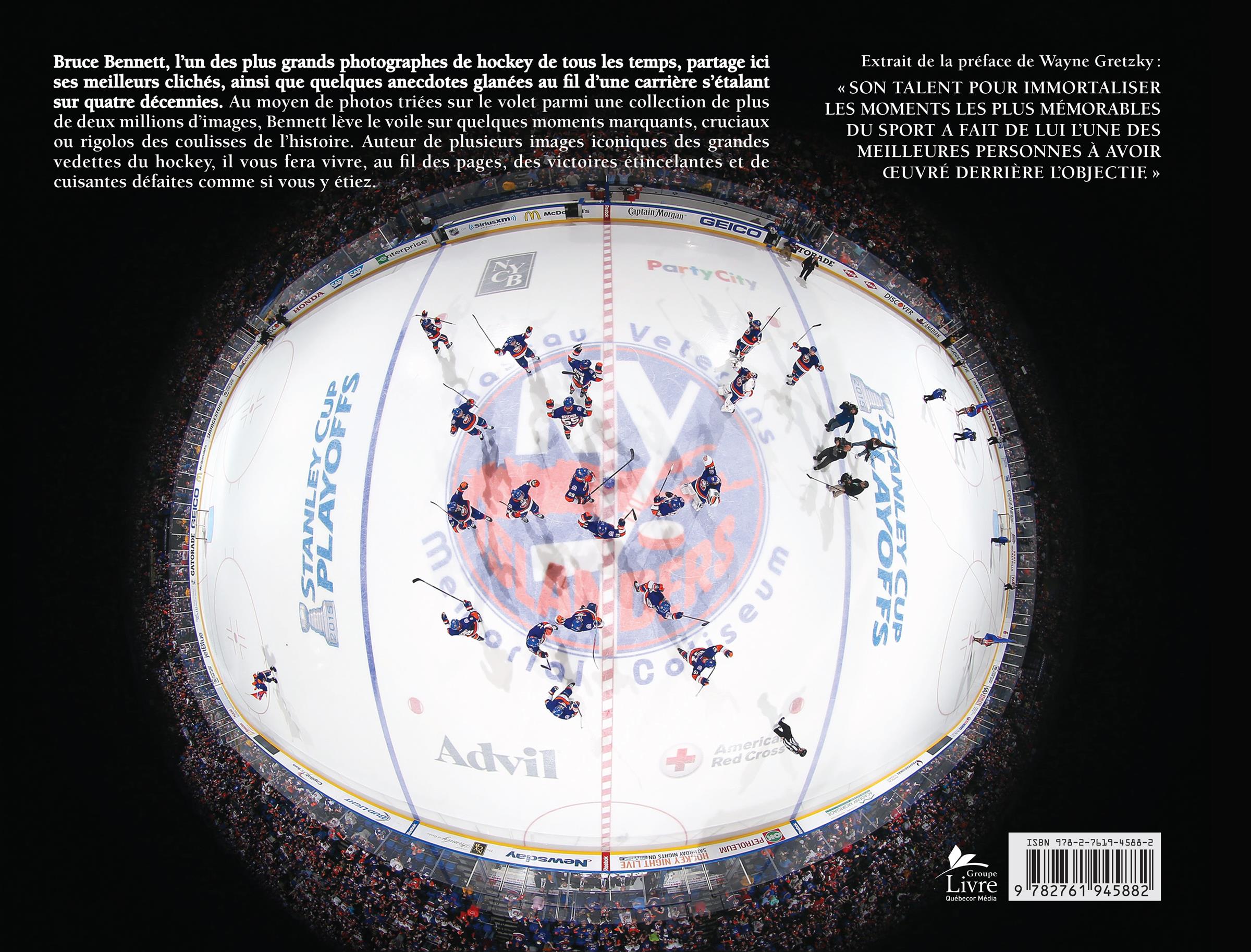 Couverture du livre de 40 ans de hockey en images - papier format