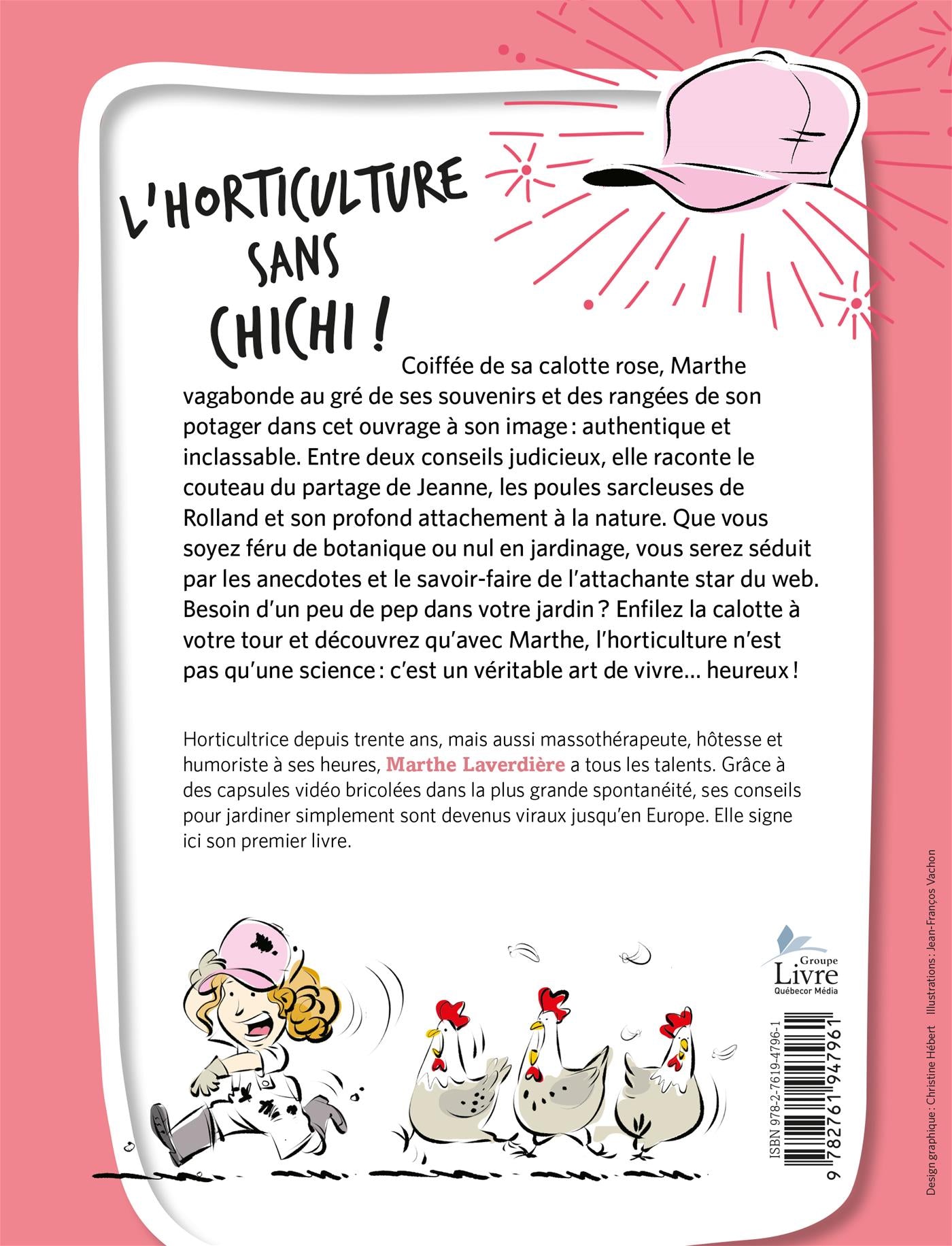 Couverture du livre de Jardiner avec Marthe : pas plus compliqué que ça! - papier format