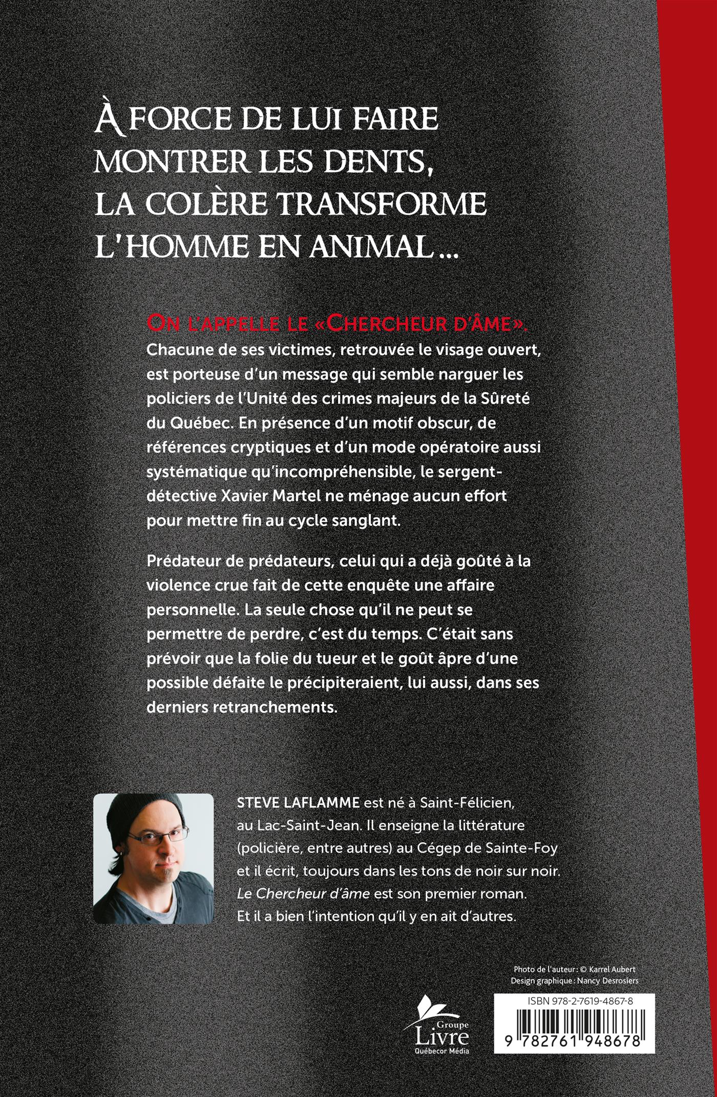 Couverture du livre de Le Chercheur d'âme - papier format