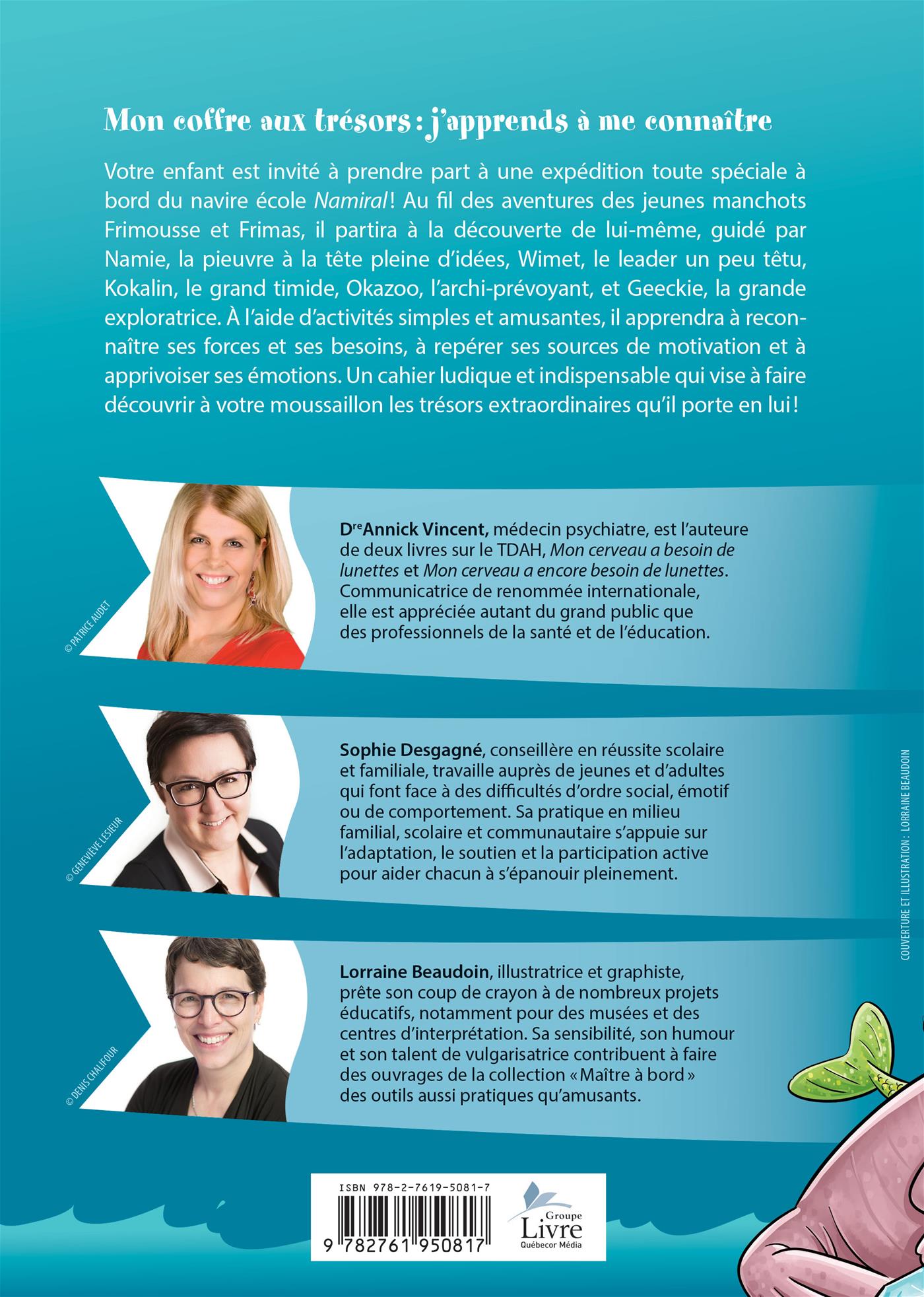 Couverture du livre de Mon coffre aux trésors : j'apprends à me connaître - papier format
