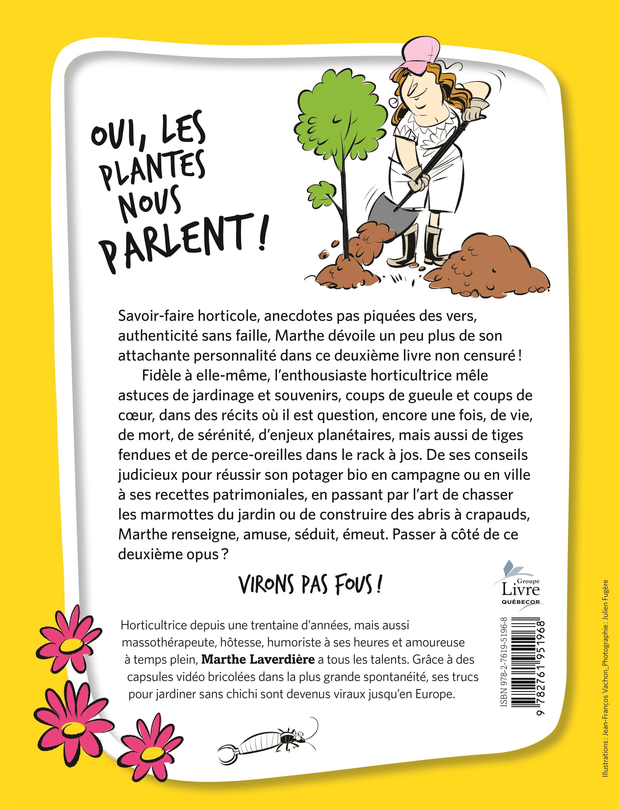 Couverture du livre de Jardiner avec Marthe 2: Virons pas fous! - papier format