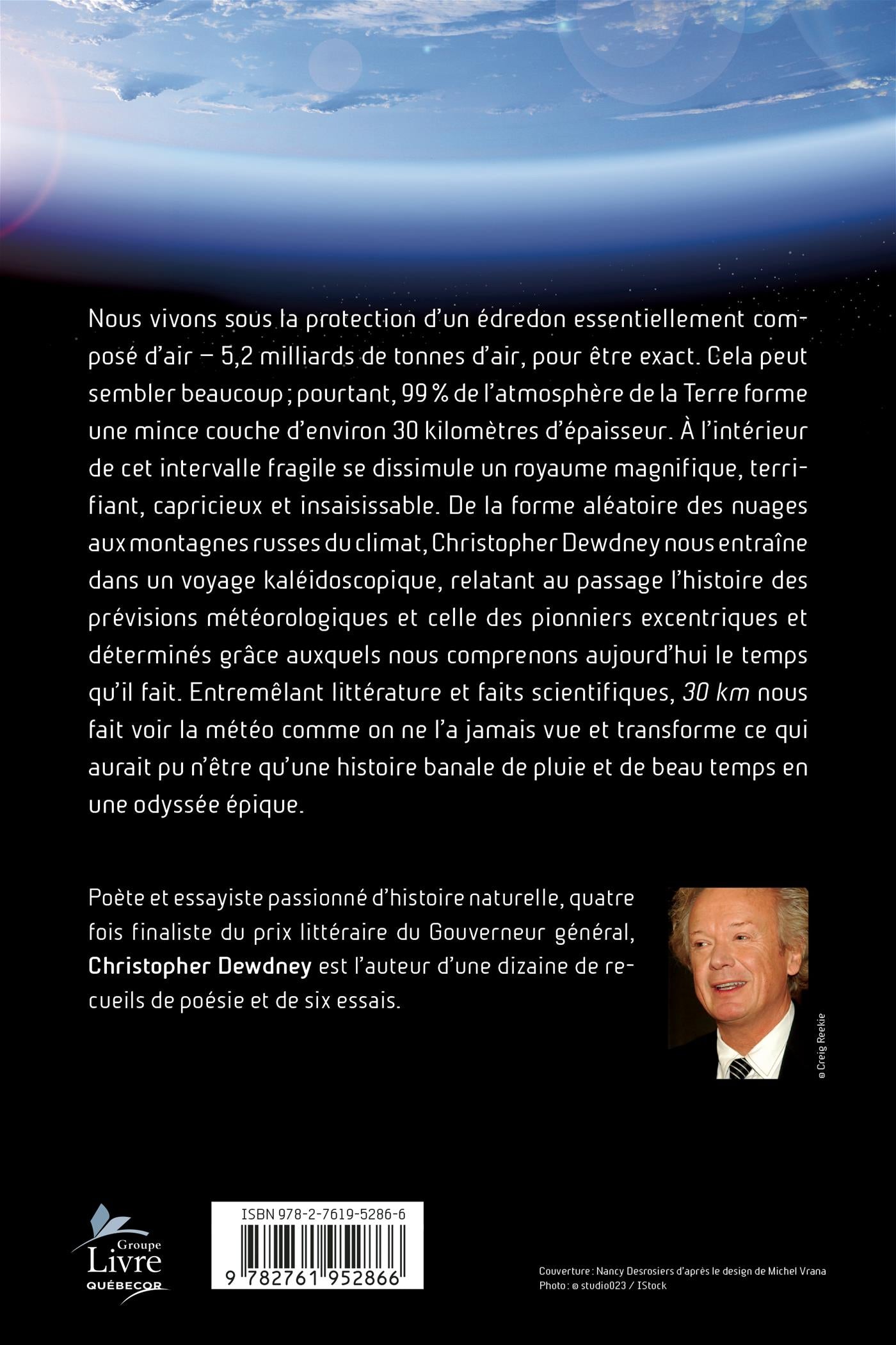 Couverture du livre de 30 km : une histoire épique de la météo - papier format
