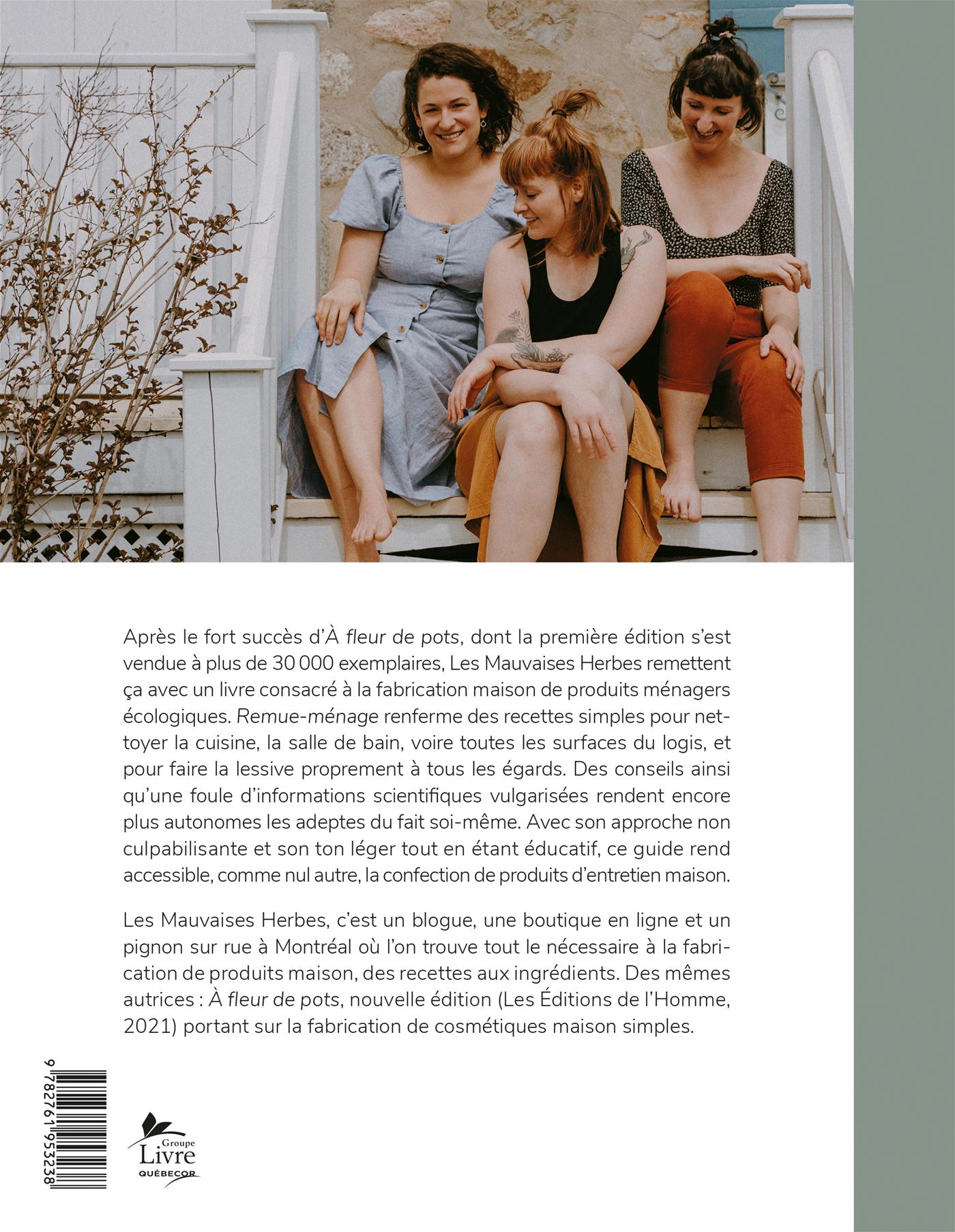 Couverture du livre de Remue-ménage : Produits ménagers maison - papier format