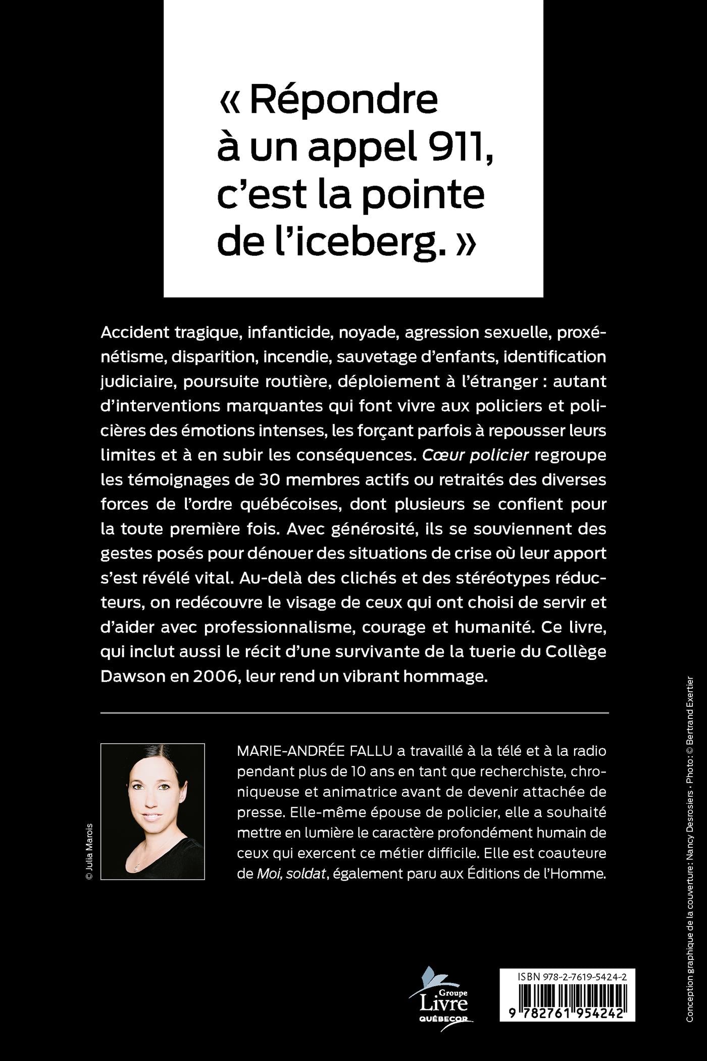 Couverture du livre de Cœur policier - papier format