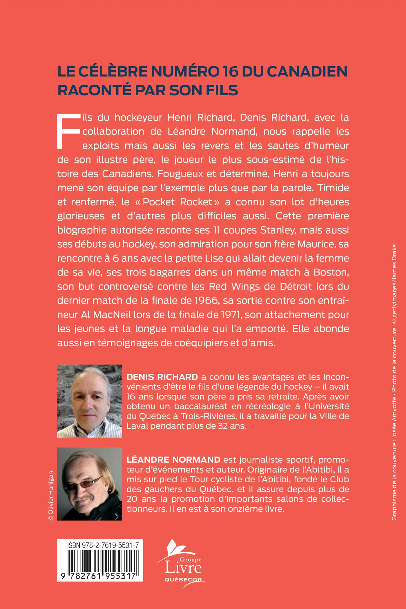 Couverture du livre de Henri Richard - papier format