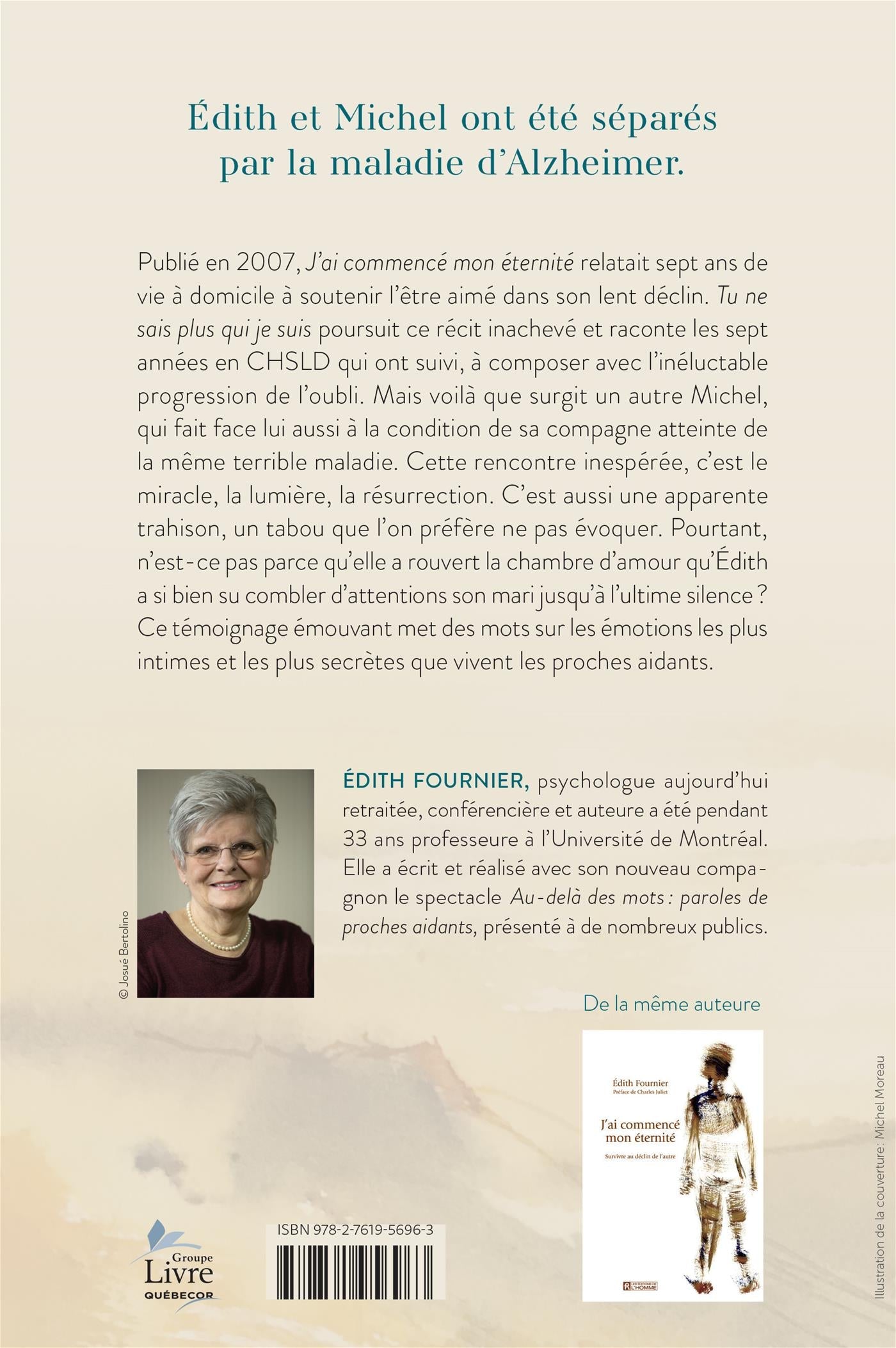 Couverture du livre de Tu ne sais plus qui je suis : sept ans d'accompagnement d'un proche en CHSLD - papier format