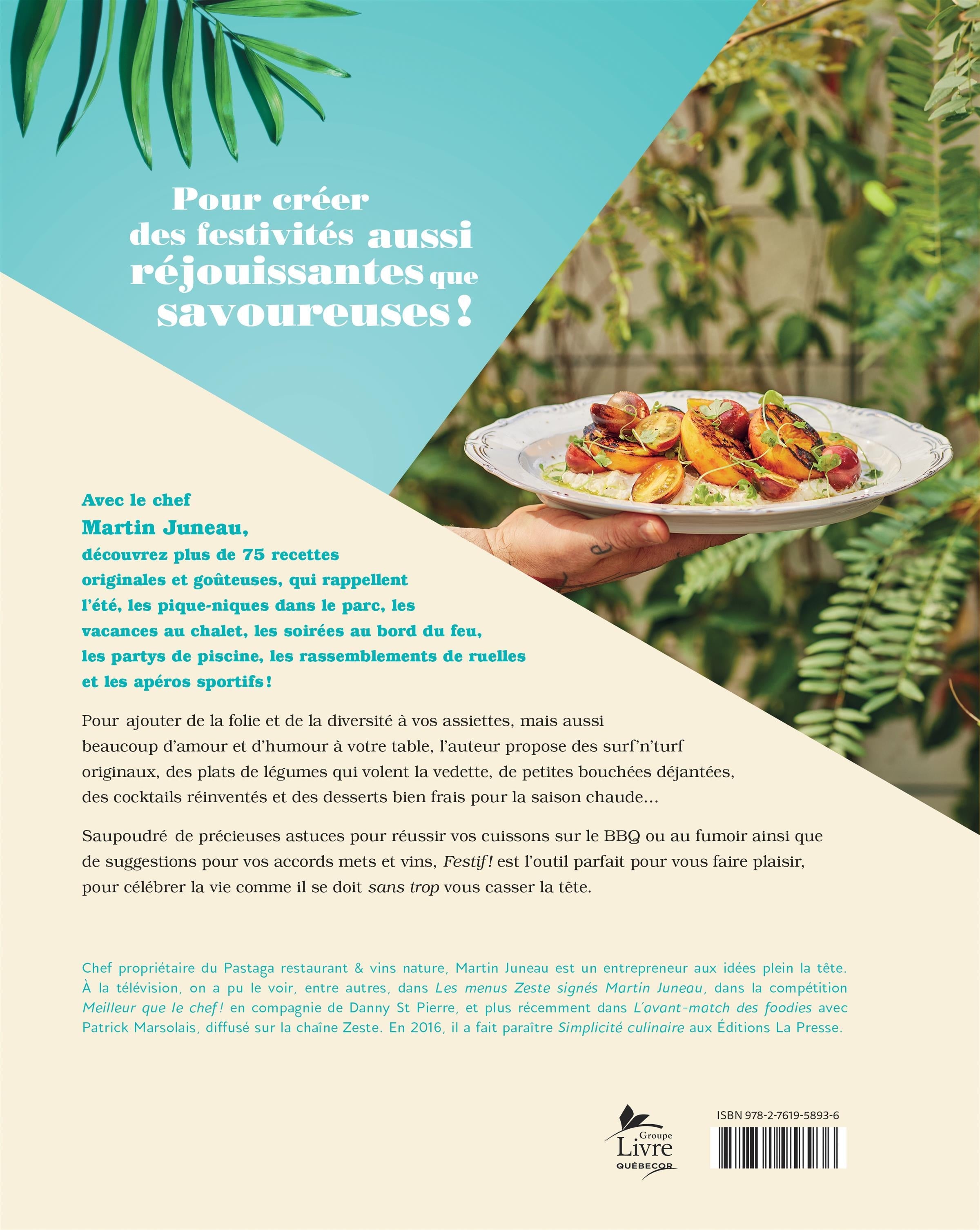 Couverture du livre de Festif ! : 75 recettes colorées pour goûter l'été à l'année - papier format