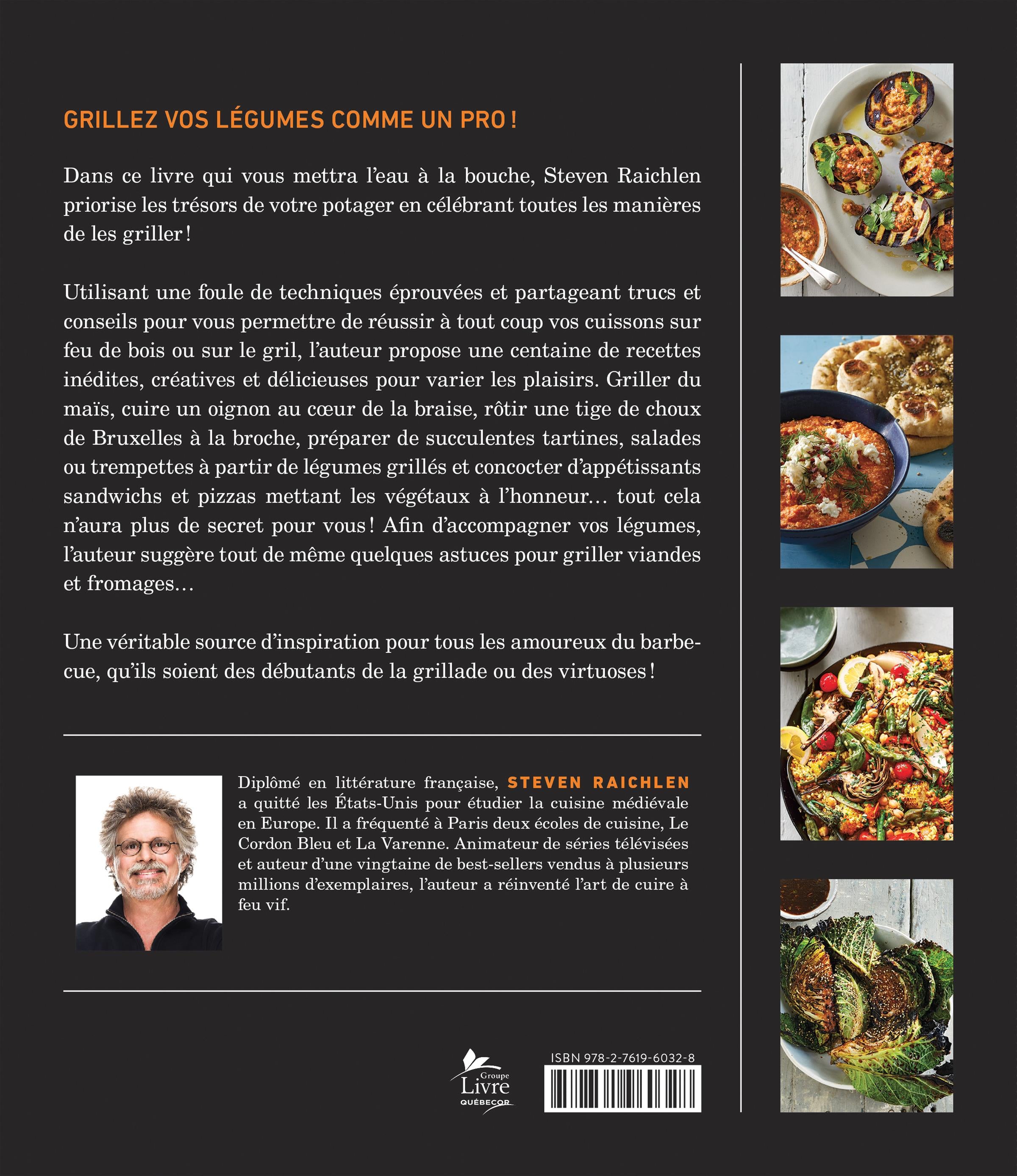 Couverture du livre de Griller les légumes au barbecue - papier format