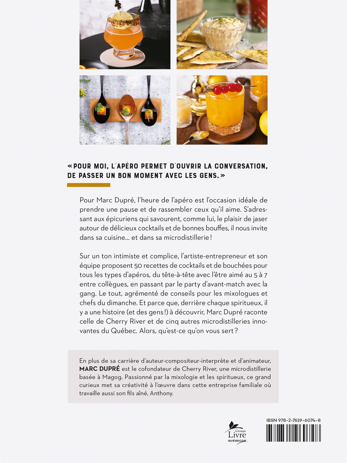 Couverture du livre de L'apéro avec Marc Dupré - papier format