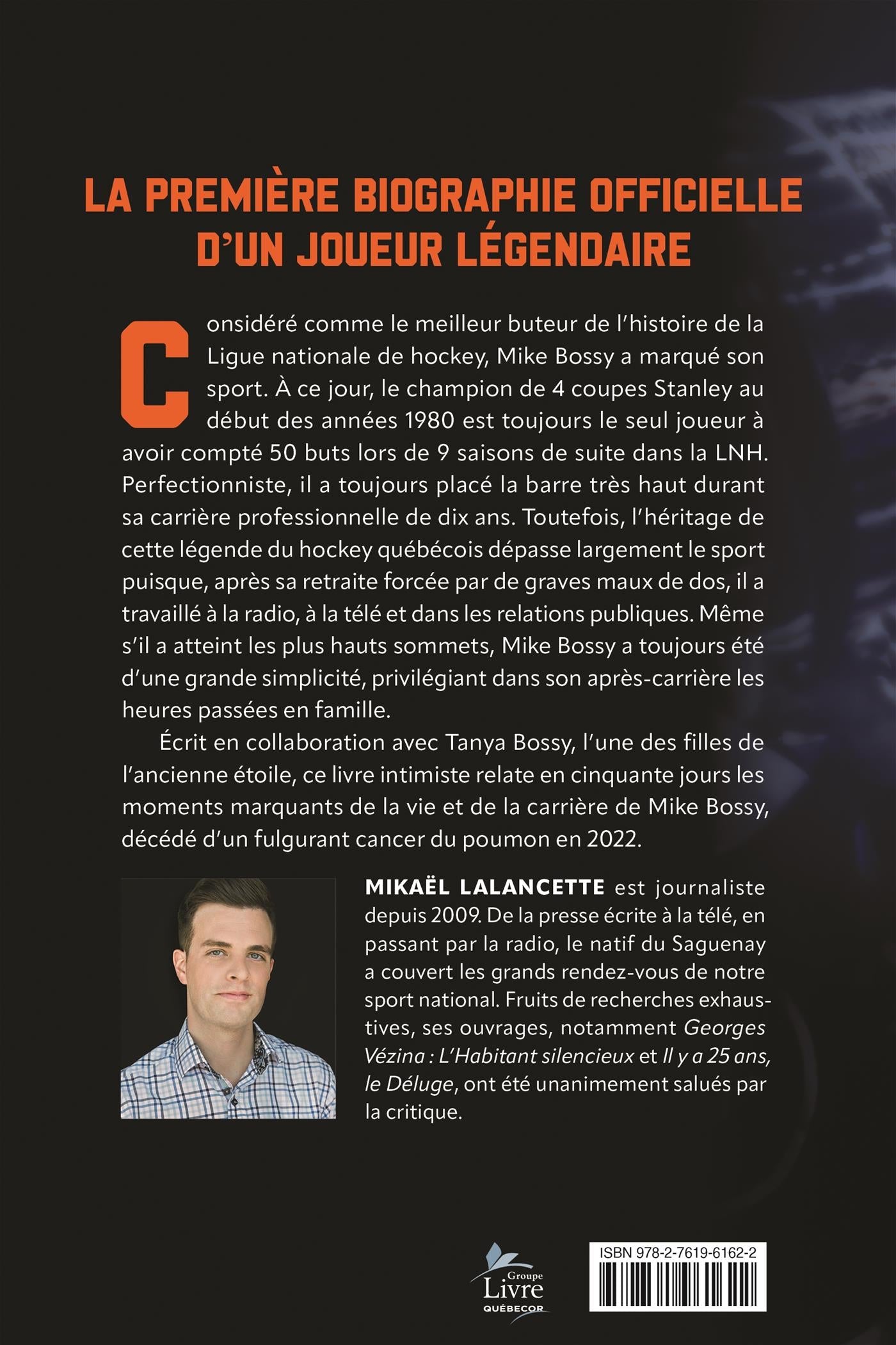 Couverture du livre de 50 jours dans la vie de Mike Bossy - papier format