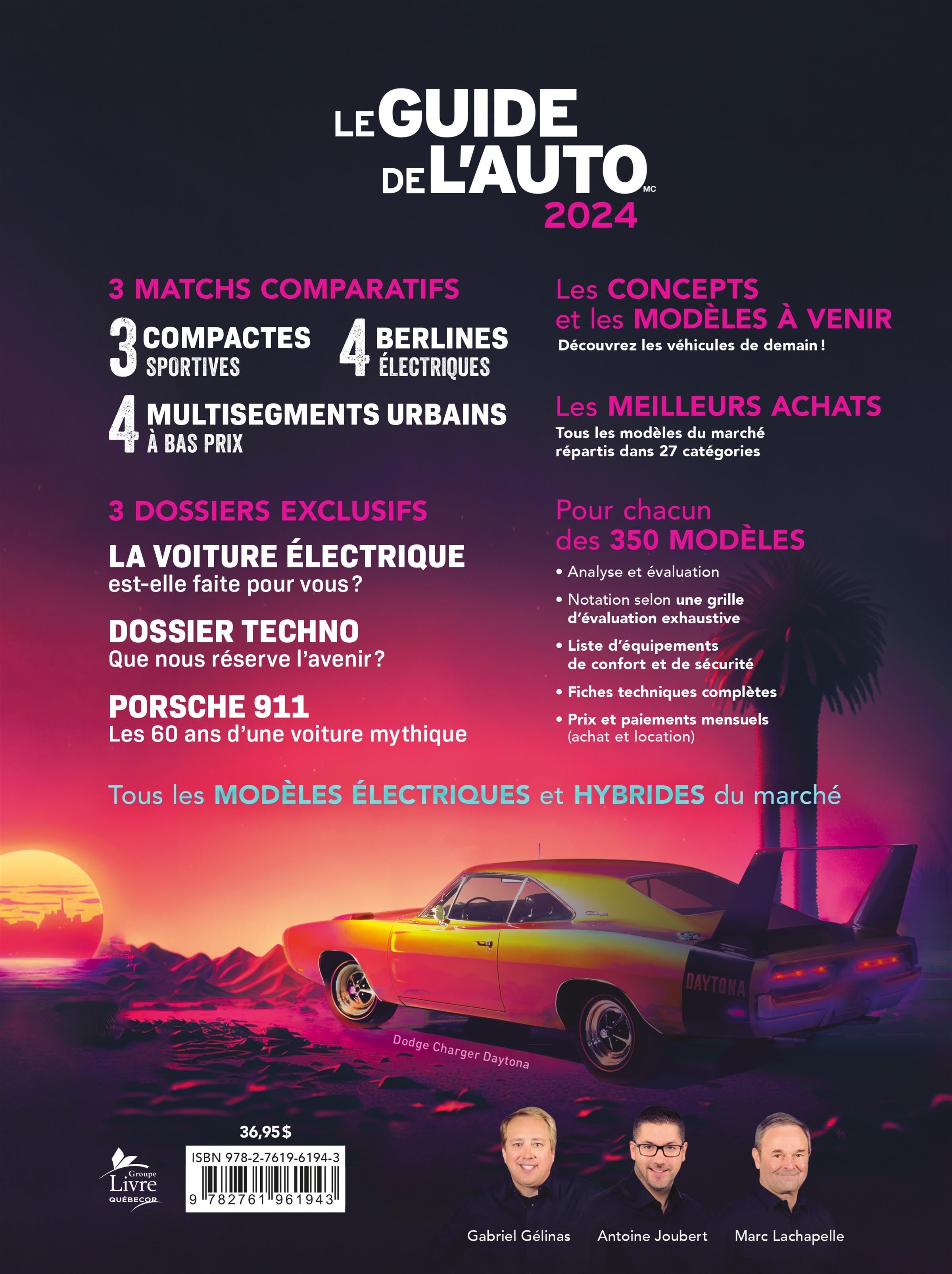 Couverture du livre de Le Guide de l'auto 2024 - papier format