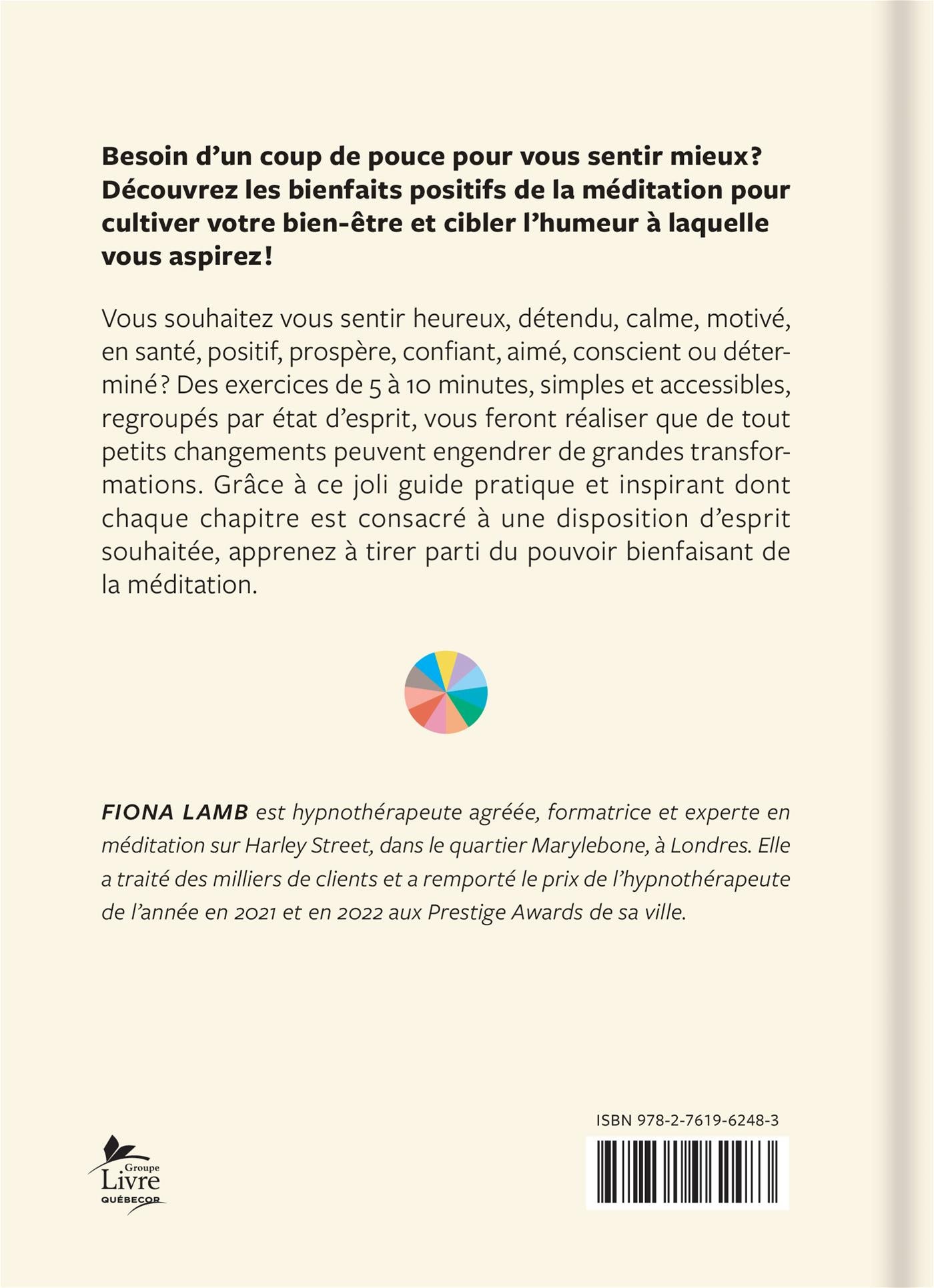 Couverture du livre de Méditez la joie de vivre - papier format