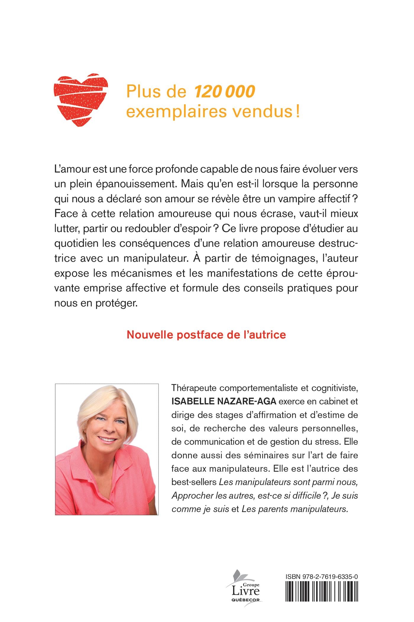 Couverture du livre de Les manipulateurs et l'amour - papier format