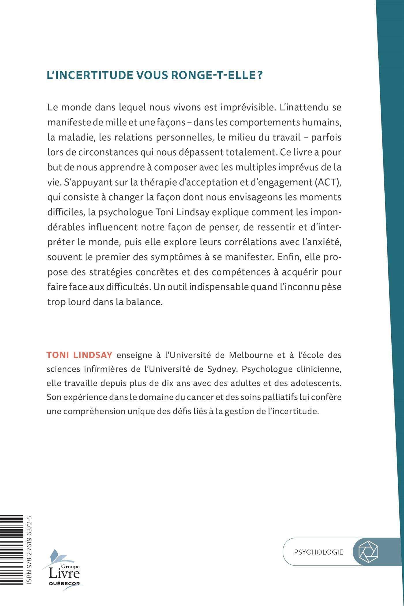 Couverture du livre de Le mythe de la certitude - papier format