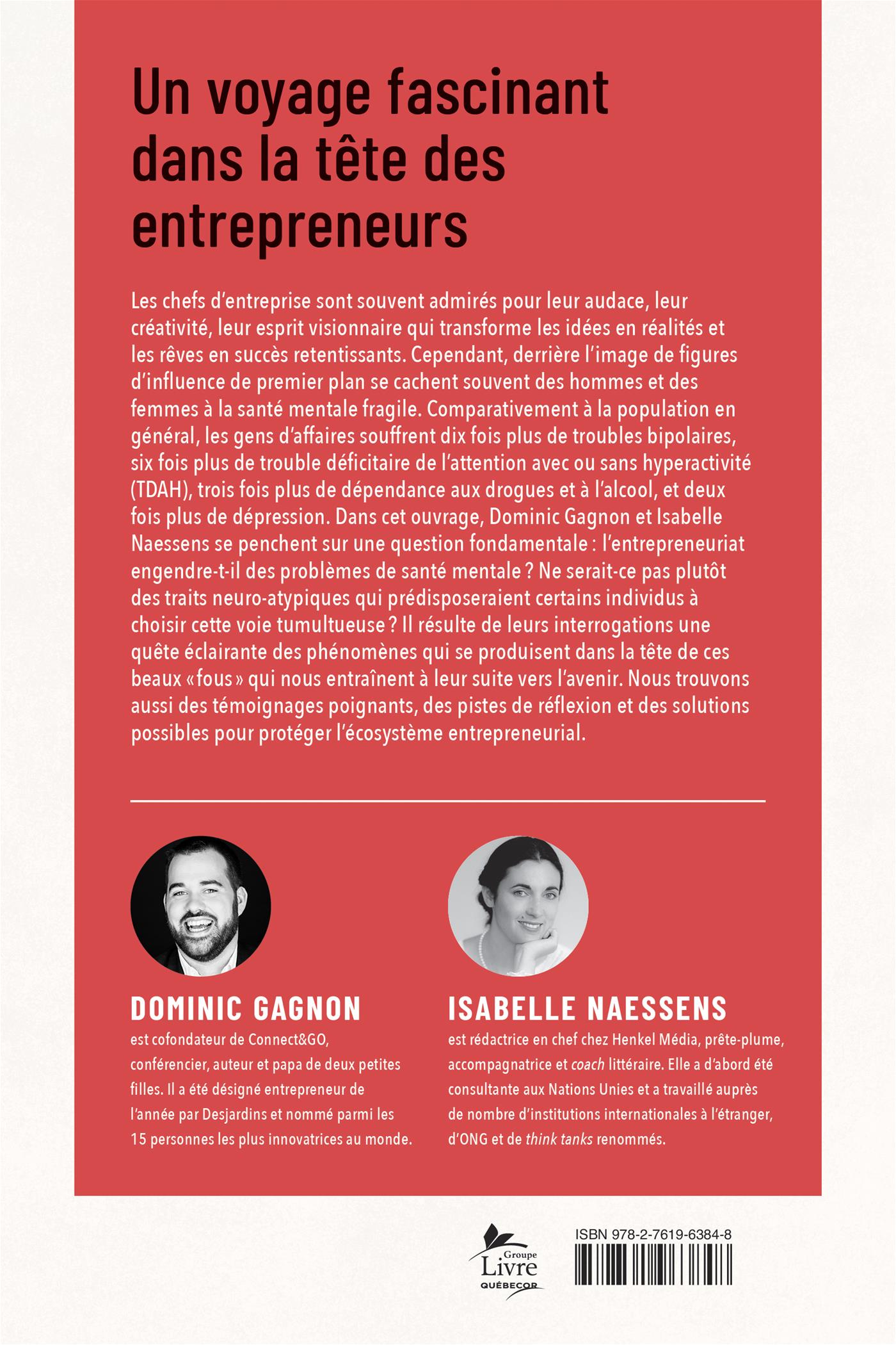Couverture du livre de Et si l'entrepreneuriat rendait fou ? - papier format