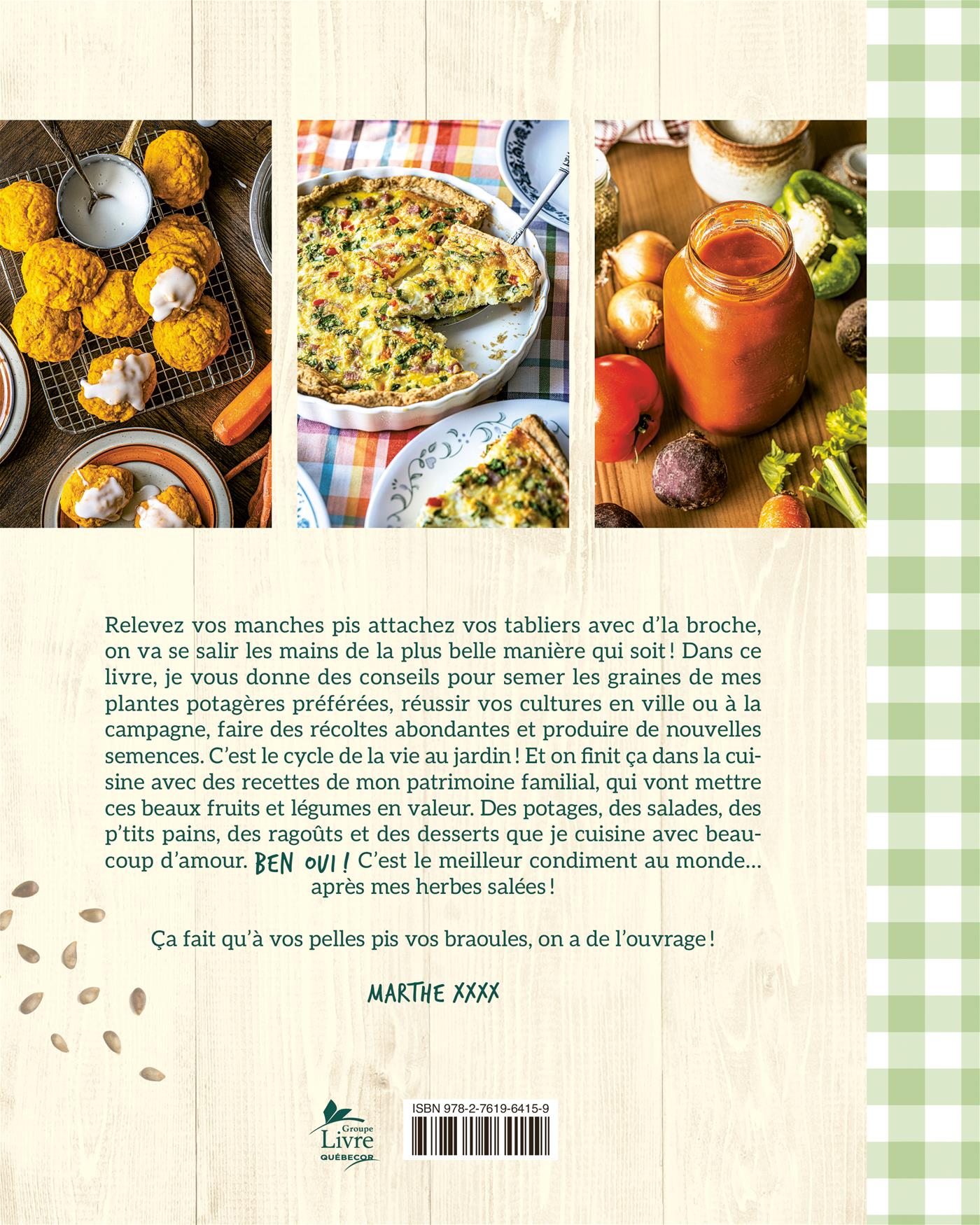 Couverture du livre de De la graine à la table - papier format