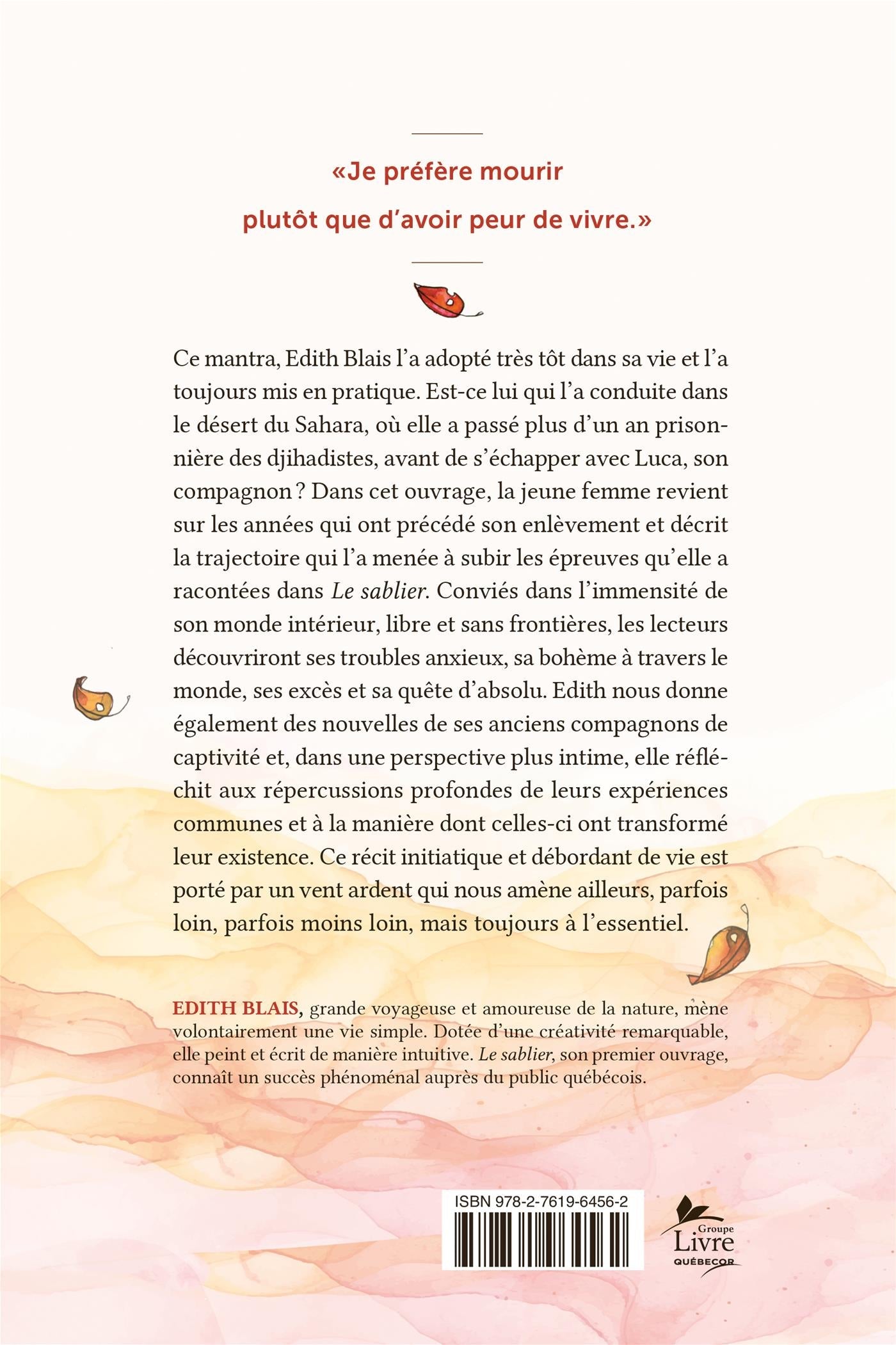 Couverture du livre de Portée par le vent - papier format
